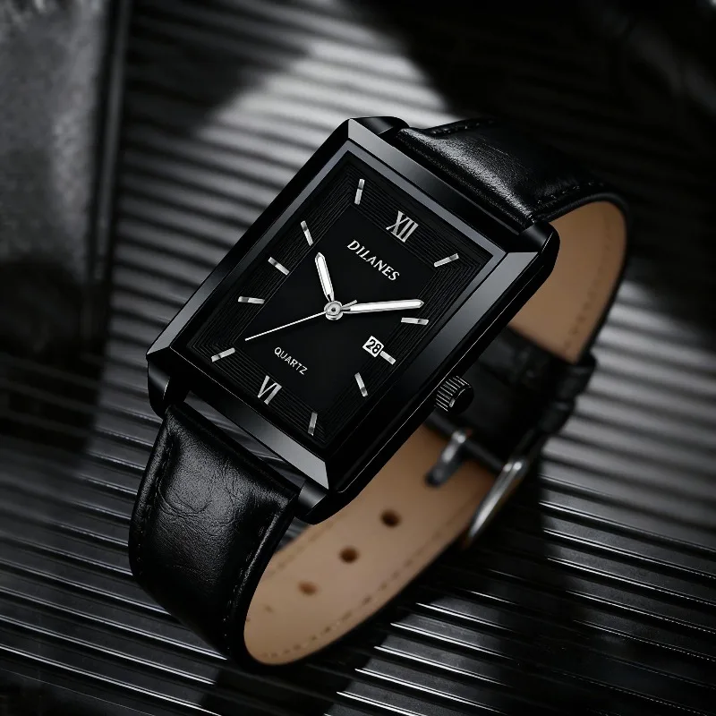 Casual Leather Men's Watches F - Smartwatch Square Watches For Men avis et prix
