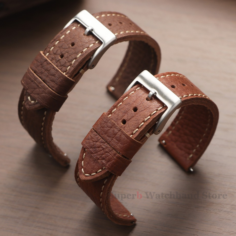 Cowhide Watch Band 20mm 22mm 2 - Omega Watches Smartwatch avis et prix