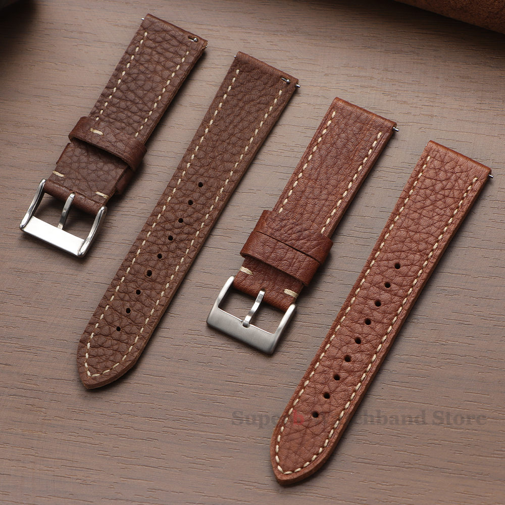 Cowhide Watch Band 20mm 22mm 2 - Omega Watches Smartwatch avis et prix