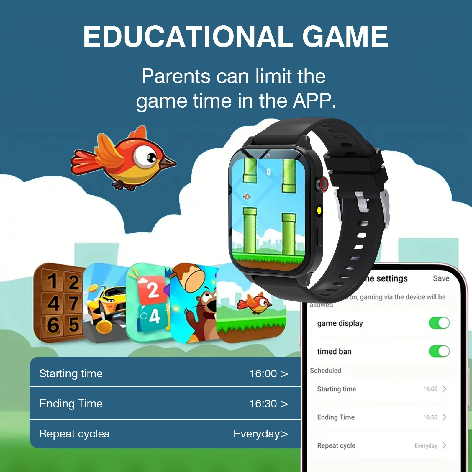 Kids′s Smart Watch 18 Games Ca - Smartwatch Watches Gift For Girls avis et prix