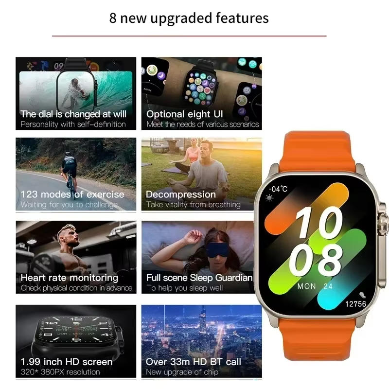 New T10 Ultra Smart Watch 2.09 - Watch Smartwatch Android avis et prix