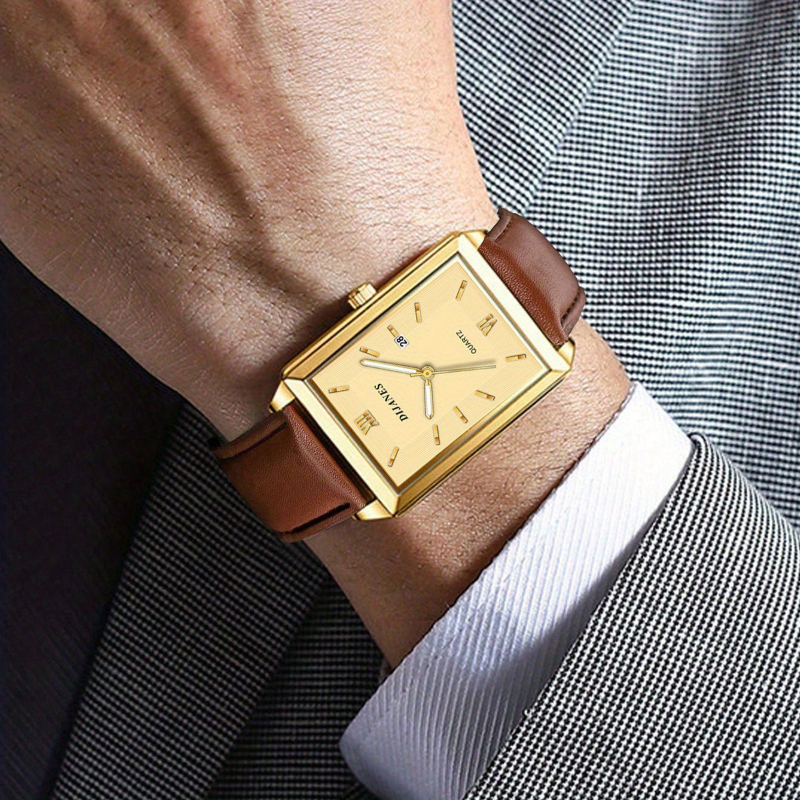 Casual Leather Men Watches Sim - Smartwatch Square Watches For Men avis et prix