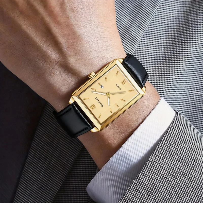 Casual Leather Men Watches Sim - Smartwatch Square Watches For Men avis et prix