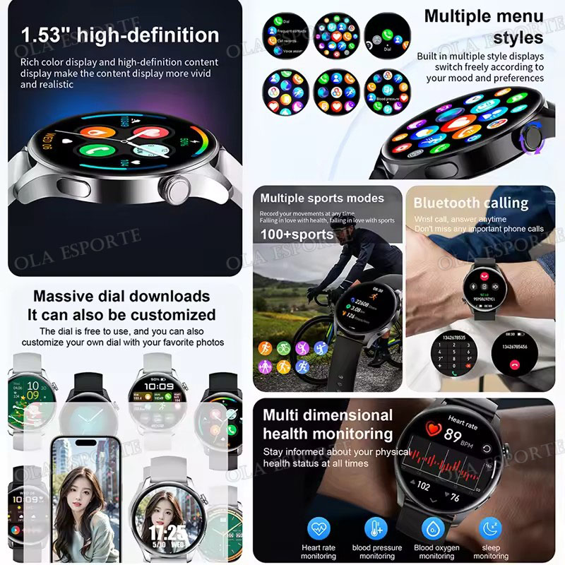 New SmartWatch for Men Women B - Smartwatch Watches For Women With Gps avis et prix