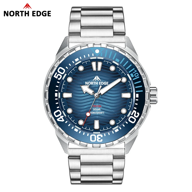2026 New NORTH EDGE TRITON Sol - Solar Powered Watch avis et prix