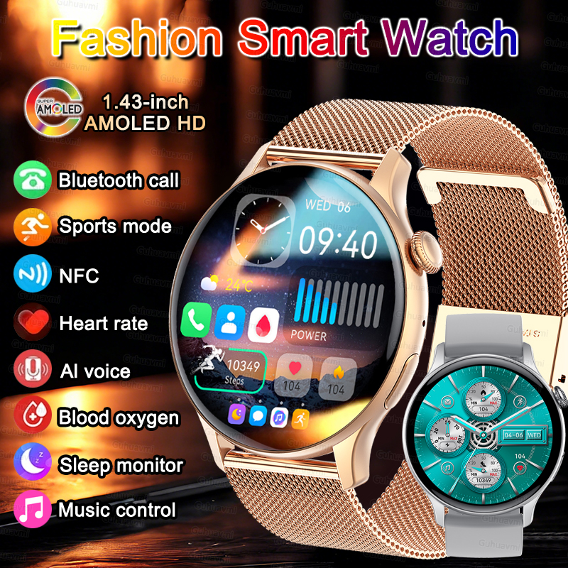 Women Smartwatch NFC AMOLED Sc - Smartwatch Watches For Women With Gps avis et prix