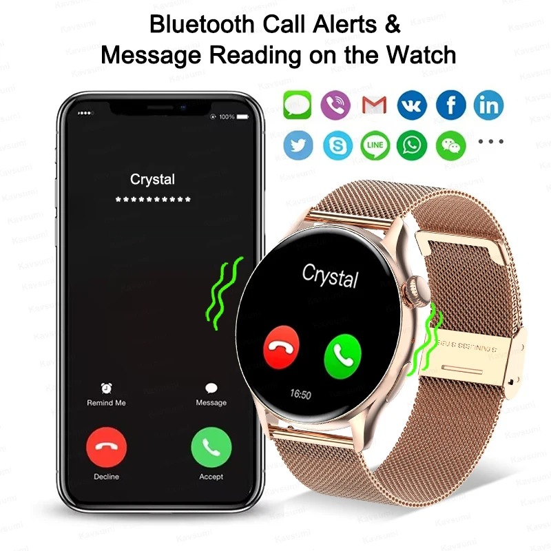 Women Smartwatch NFC AMOLED Sc - Smartwatch Watches For Women With Gps avis et prix