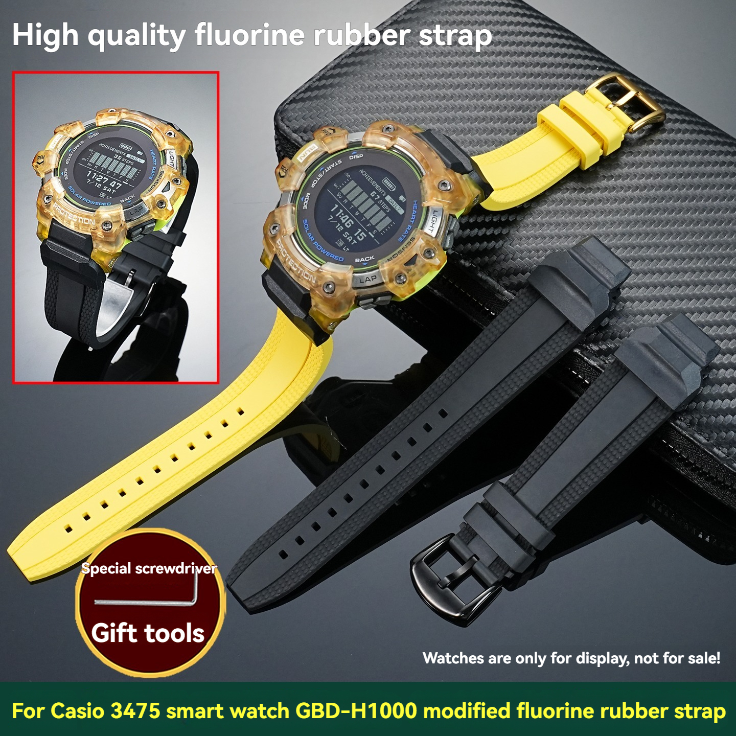 gbd-h1000 Fluororubber watchba - Smartwatch Casio Watches For Men avis et prix