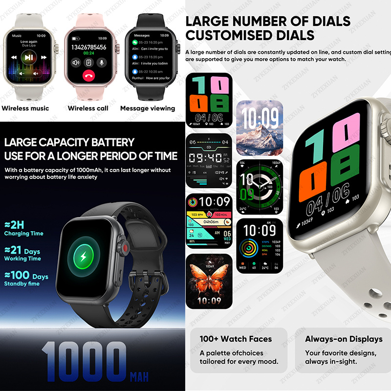 Watch Ultra K62 Men Women 1000 - Smartwatch Watches For Women With Gps avis et prix