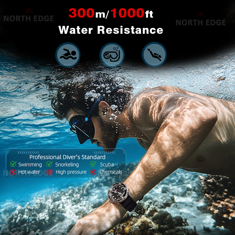 NORTH EDGE TRITON-TI Titanium  - Solar Powered Watch avis et prix