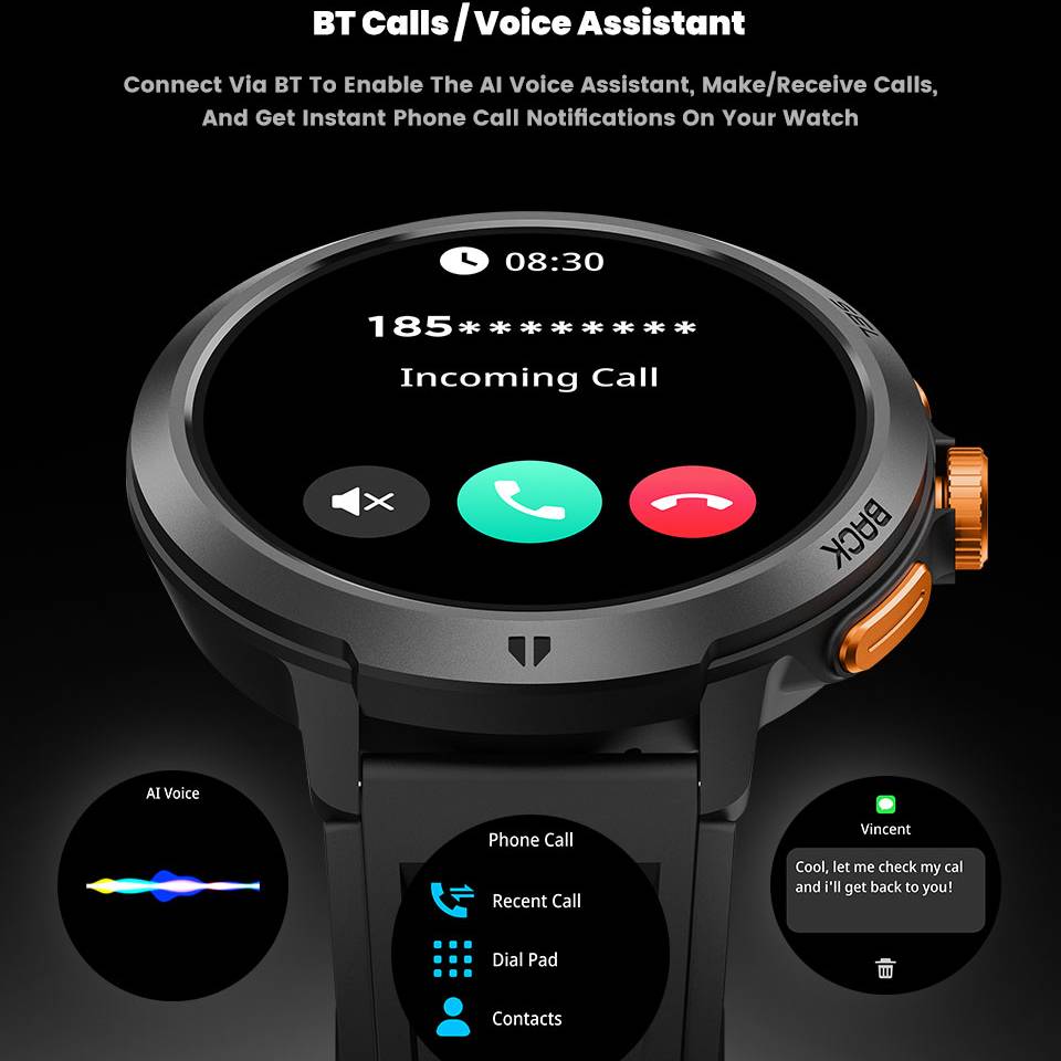 LEADOYS C33 Smart Watch with B - Smartwatch Running Watches For Men avis et prix