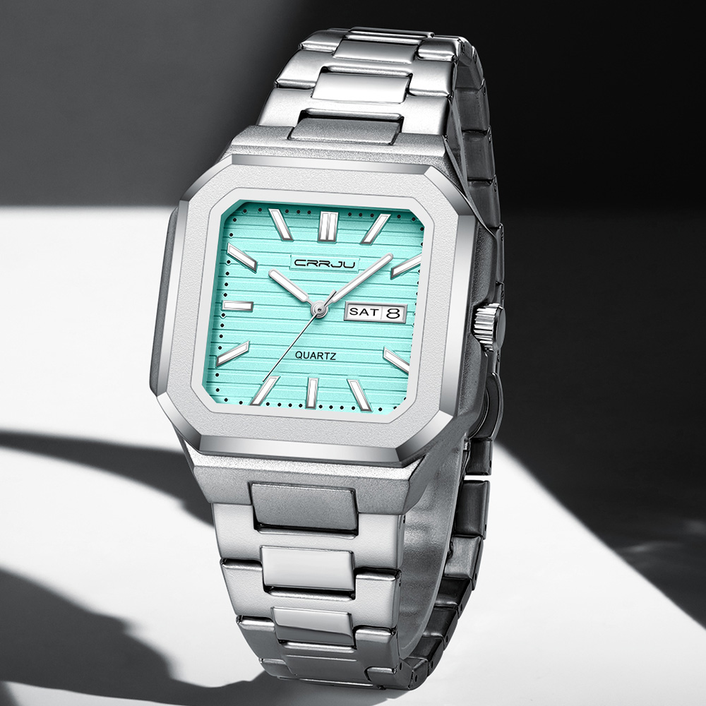 CRRJU Men's Casual Stainless S - Smartwatch Square Watches For Men avis et prix