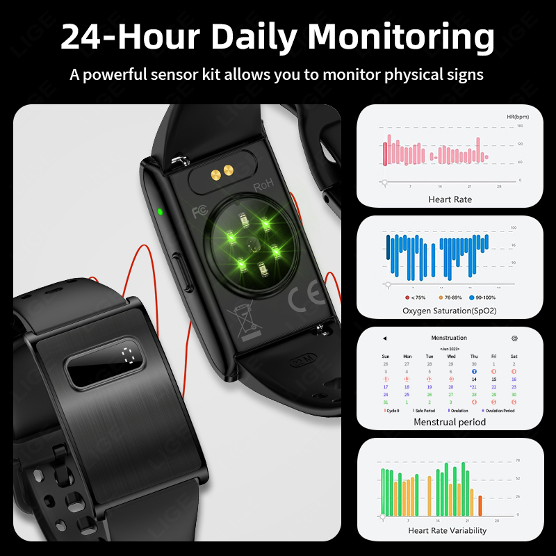 LIGE New Men's Digital Smart W - Smartwatch Running Watches For Men avis et prix