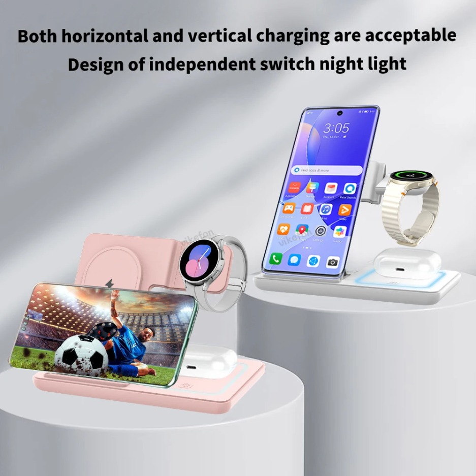 3 In 1 Foldable Wireless Charg - Smartwatch Watches For Iphone avis et prix