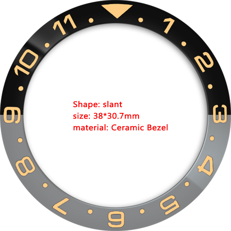Ceramic 38mmx30.7mm GMT Watch  - Watch Bezel Insert avis et prix