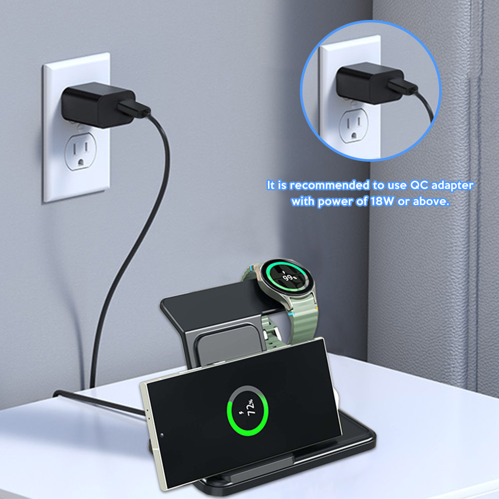 3 in 1 Wireless Charger Stand  - Smartwatch Watches For Iphone avis et prix