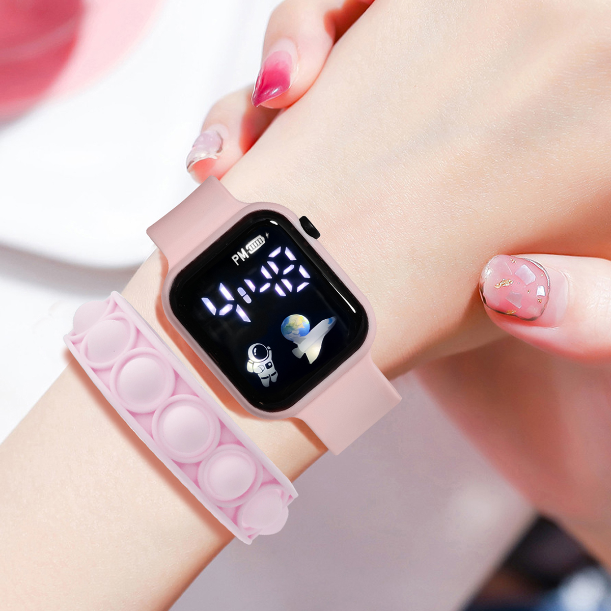 2PCS Children's Smart Watch Br - Smartwatch Watches Gift For Girls avis et prix