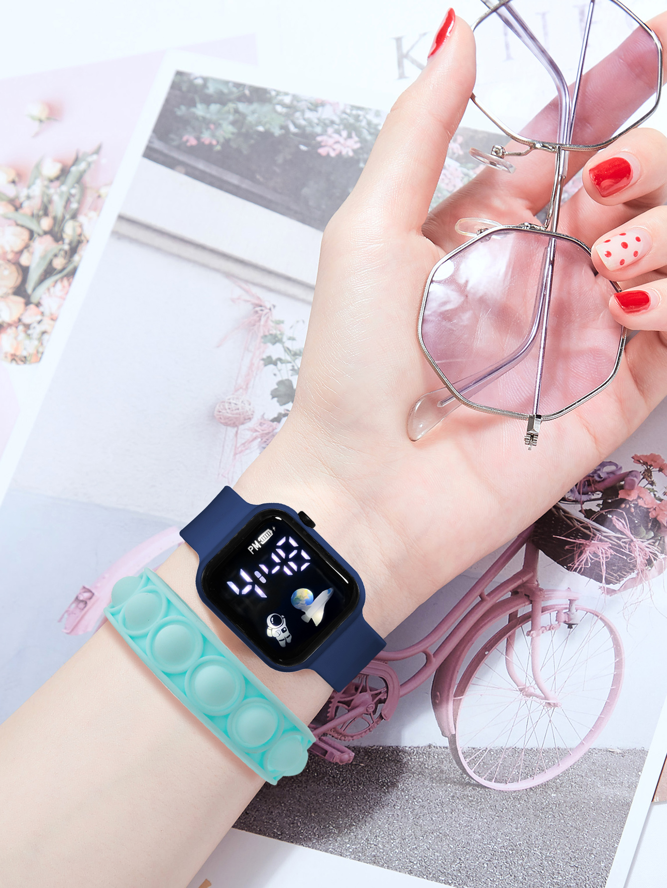 2PCS Children's Smart Watch Br - Smartwatch Watches Gift For Girls avis et prix